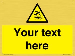 Custom warning thin ice